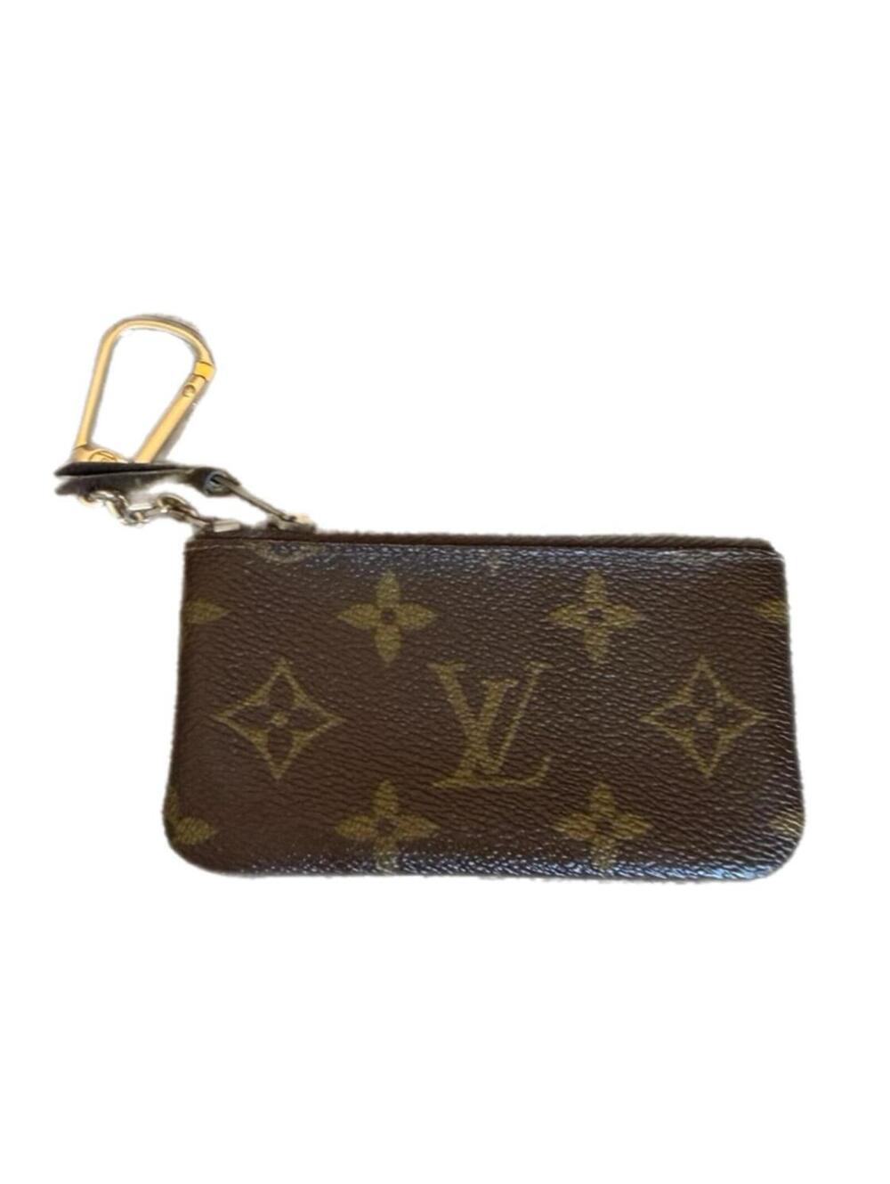 LOUIS VUITTON LV Monogram Canvas Mini Wallet Key Coin Pouch (P44)